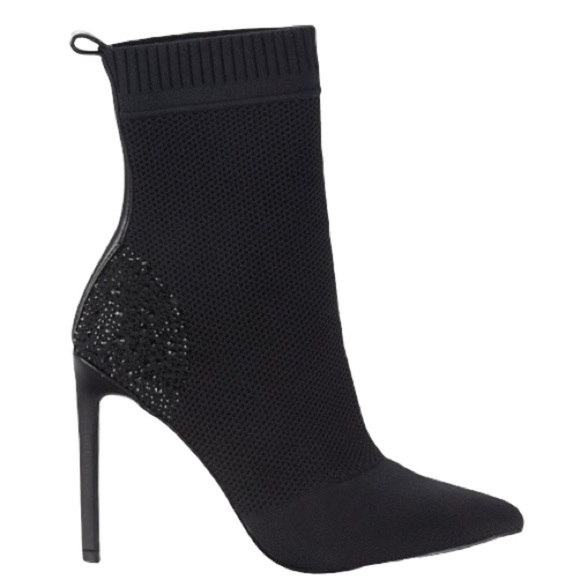 STEVE MADDEN New With Tags  Janit Embellished Beaded Mesh Booties - Picture 15 of 15